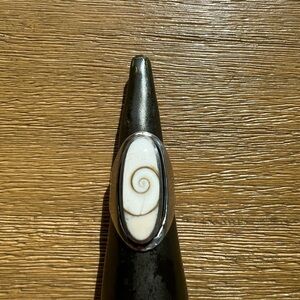 Sterling Silver Shiva Eye Ring SZ 7.5